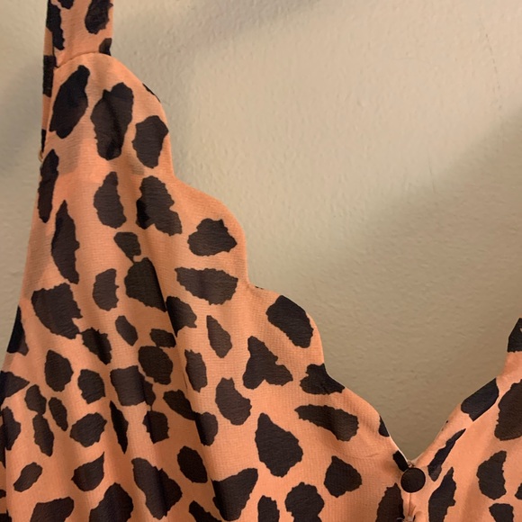 Blush leopard tiered maxi dress - Picture 3 of 7